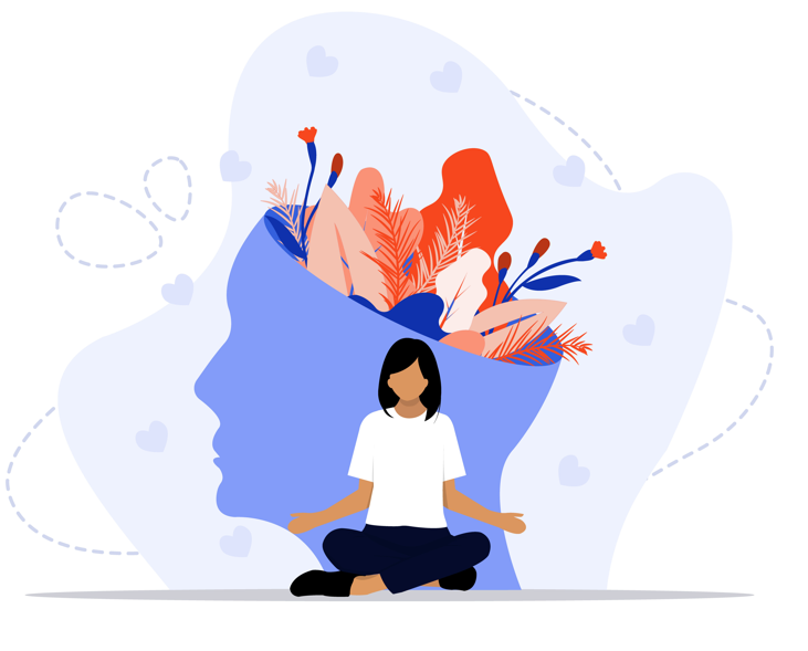 salud mental ilustracion psicologo